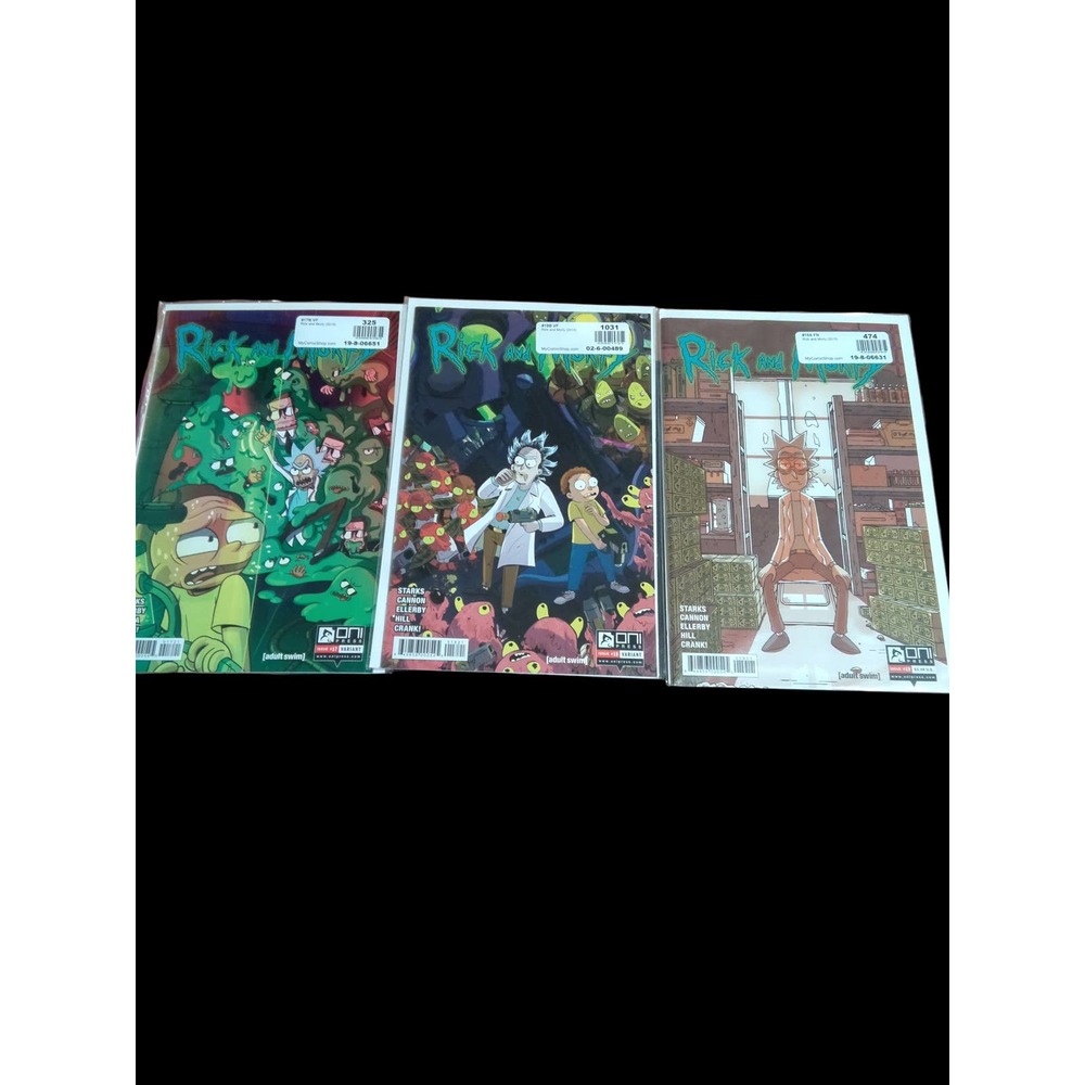 Rick and Morty issues 17 Variant VF, 18 Variant VF & 19 FN